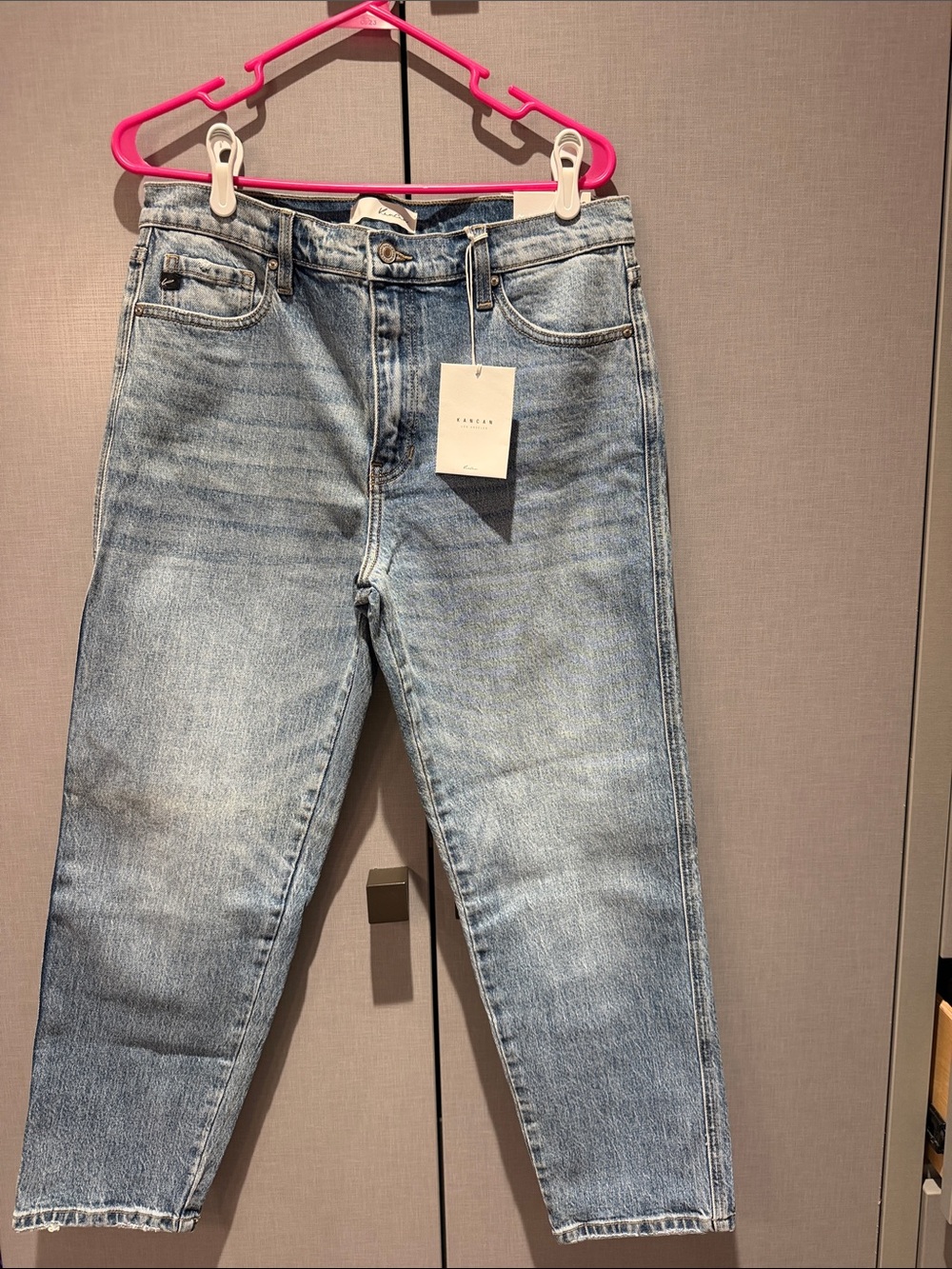 KanCan Light Wash Slim Straight Jeans